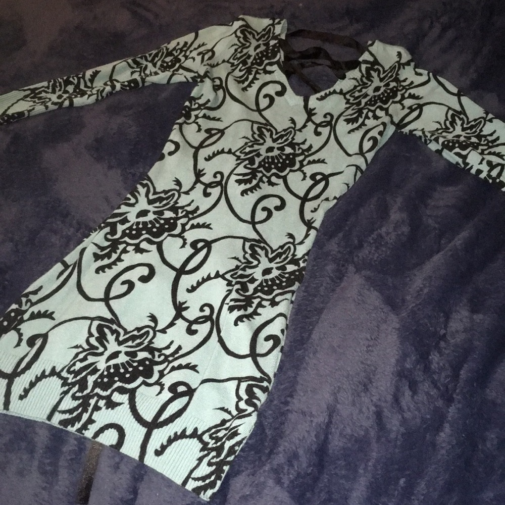 Mini dress in a blue/green color size medium